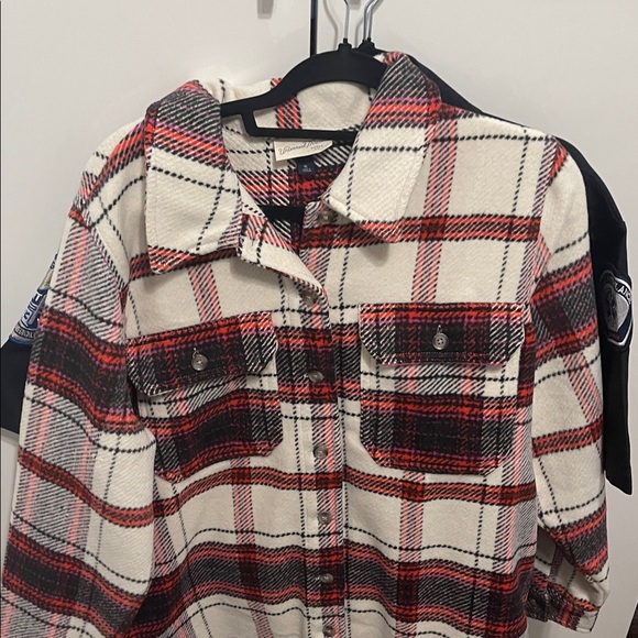 Universal Thread Plaid Shirt with Red and Black Accents - Picture 5 of 5